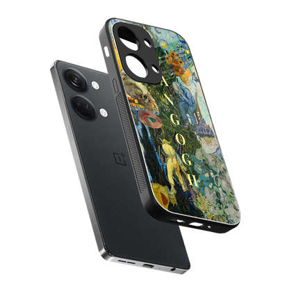 Van Gogh Collage sleek oneplus nord 3 cover with tempered glass back and TPU edges