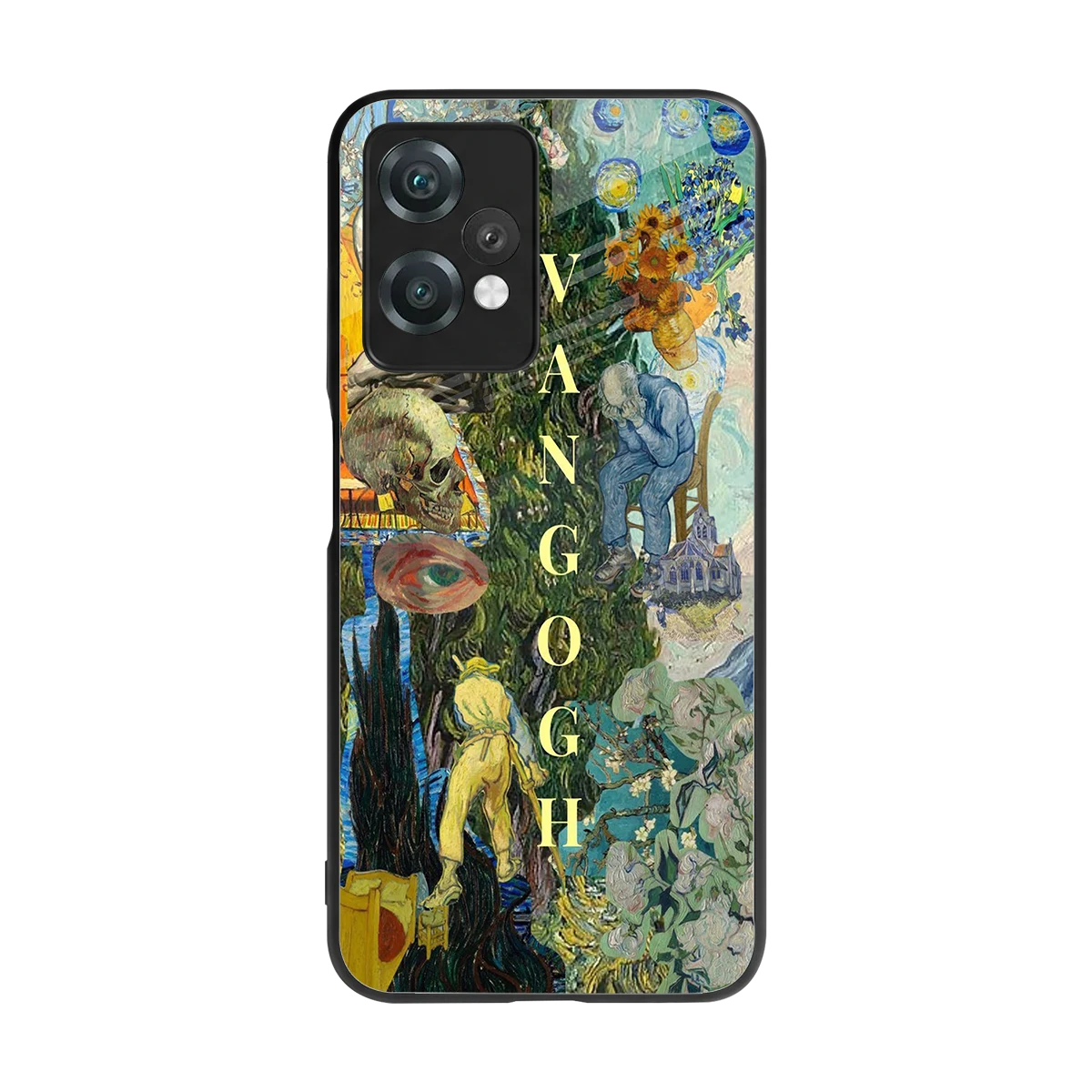Van Gogh Collage back phone cover | glass case for oneplus nord ce 2 lite