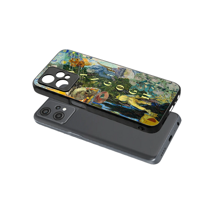 Van Gogh Collage sleek oneplus nord ce 2 lite cover with tempered glass back and TPU edges