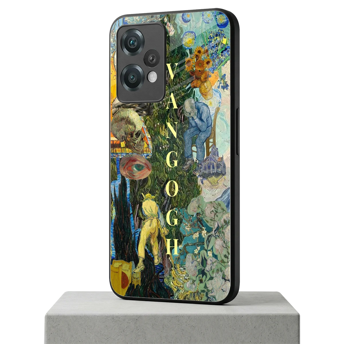 Van Gogh Collage oneplus nord ce 2 lite mobile cover | shockproof glass phone case