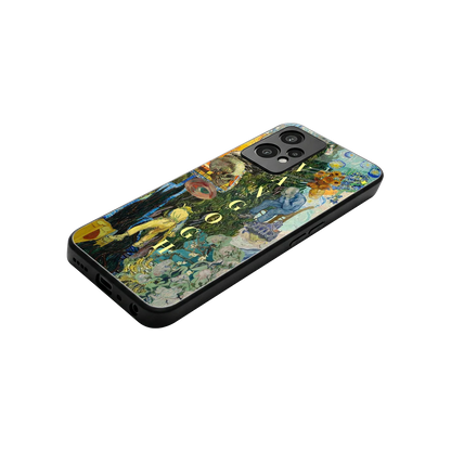 Van Gogh Collage stylish phone case for oneplus nord ce 2 lite | glossy glass and slim fit