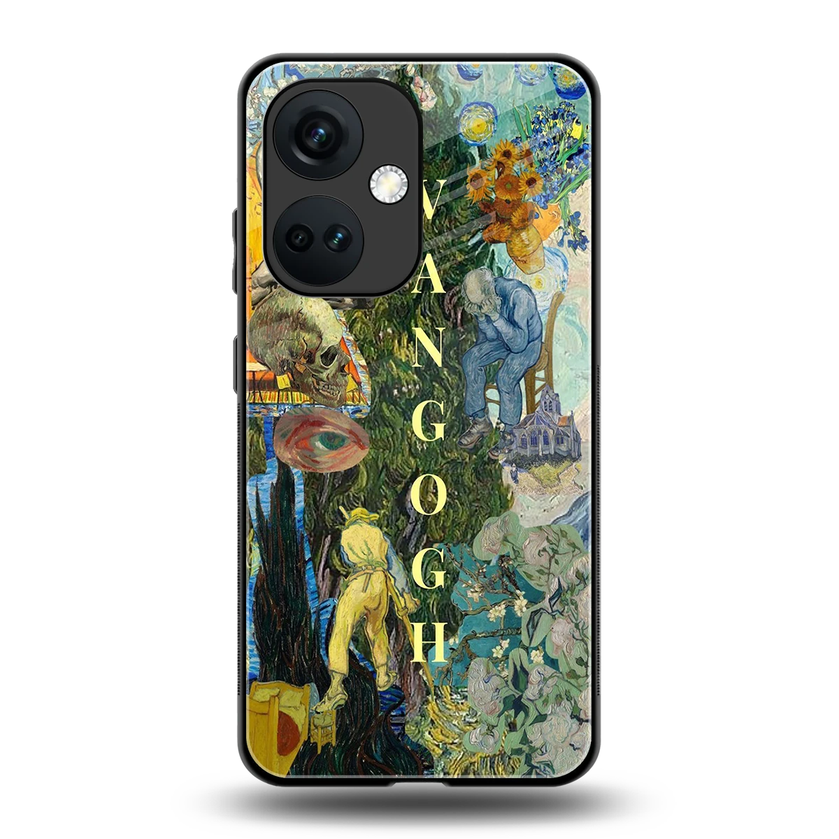 Van Gogh Collage back phone cover | glass case for oneplus nord ce 3