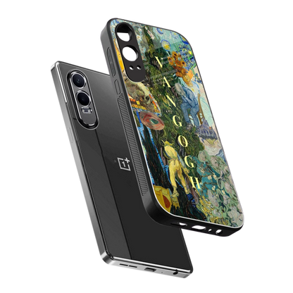 Van Gogh Collage sleek oneplus nord ce 4 lite cover with tempered glass back and TPU edges