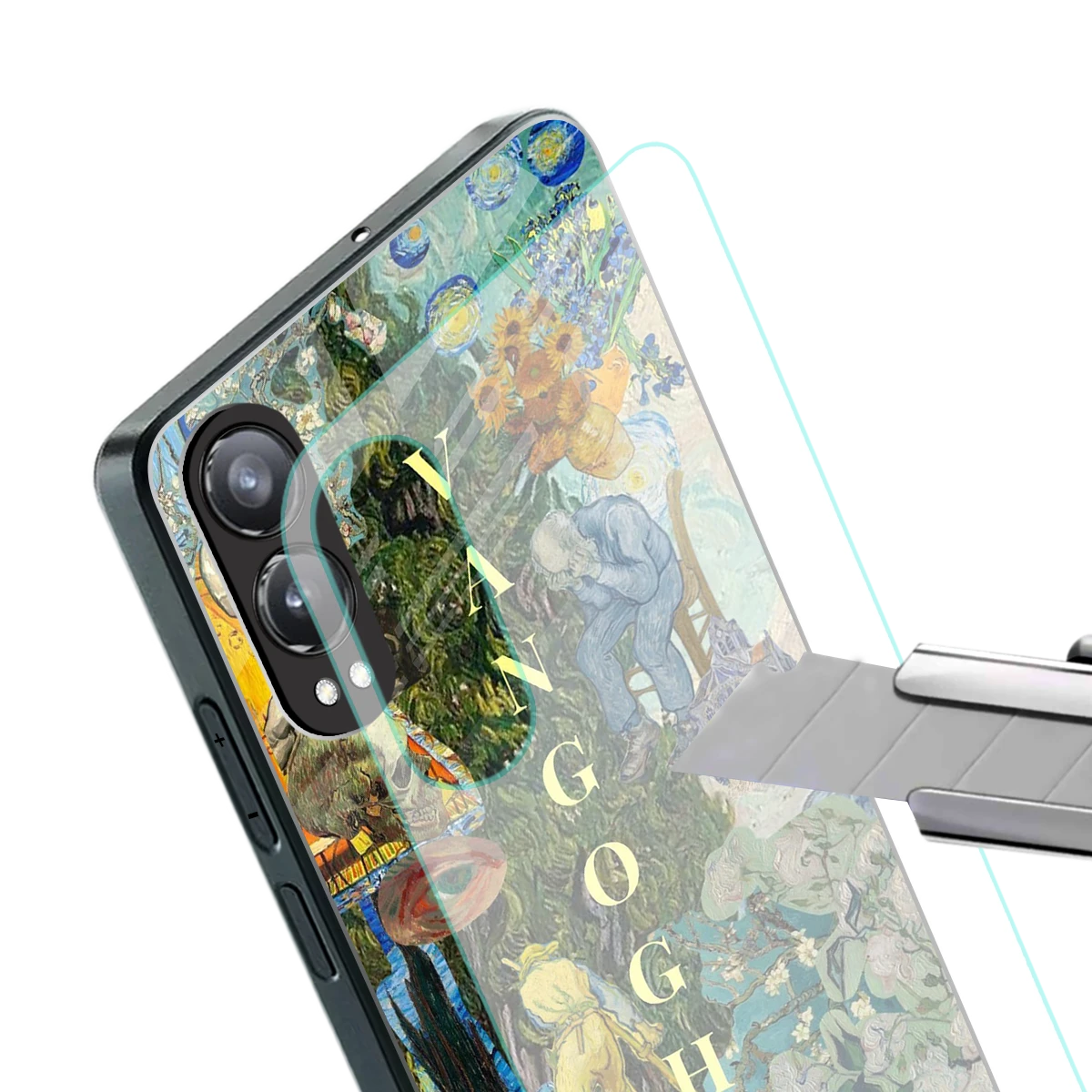 Van Gogh Collage stylish phone case for oneplus nord ce 4 lite | glossy glass and slim fit