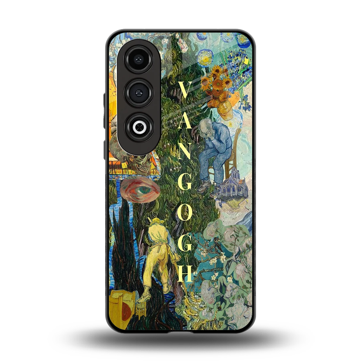 Van Gogh Collage back phone cover | glass case for oneplus nord ce 4