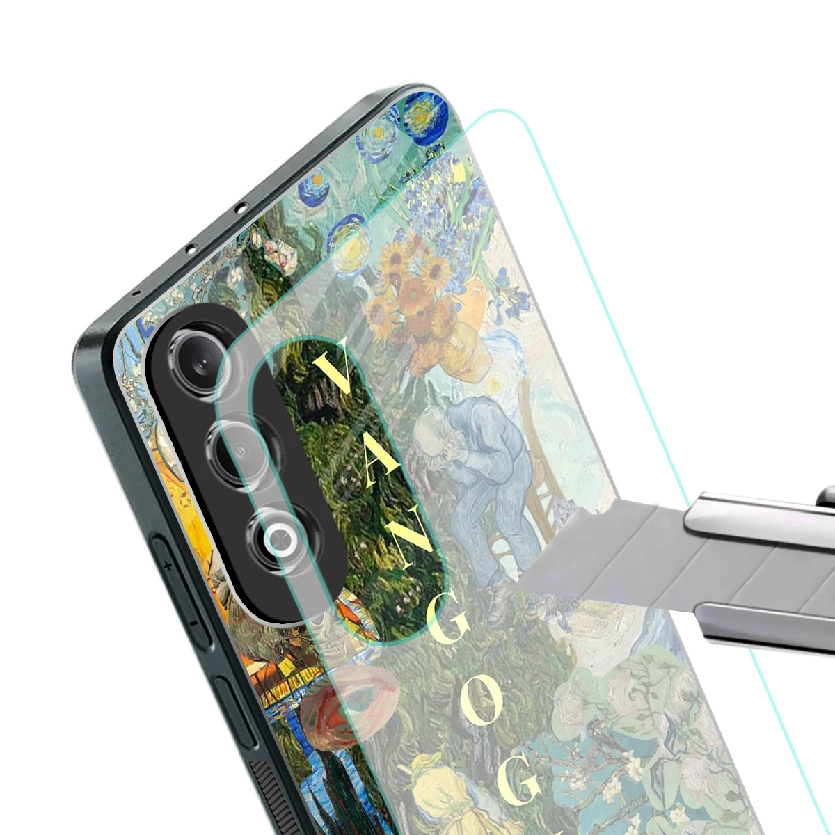 Van Gogh Collage stylish phone case for oneplus nord ce 4 | glossy glass and slim fit