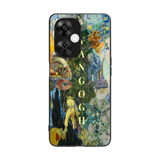 Van Gogh Collage back phone cover | glass case for oneplus nord ce 3 lite