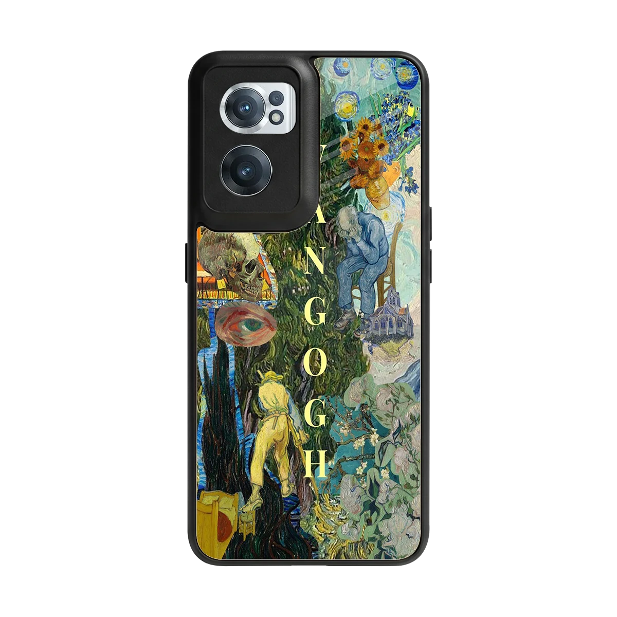 Van Gogh Collage back phone cover | glass case for oneplus nord ce 2