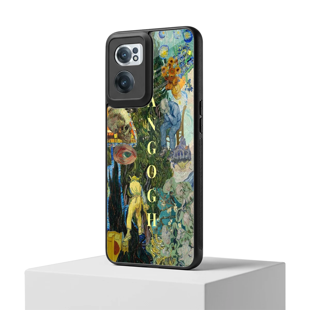 Van Gogh Collage oneplus nord ce 2 mobile cover | shockproof glass phone case