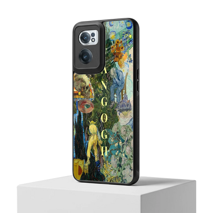 Van Gogh Collage oneplus nord ce 2 mobile cover | shockproof glass phone case