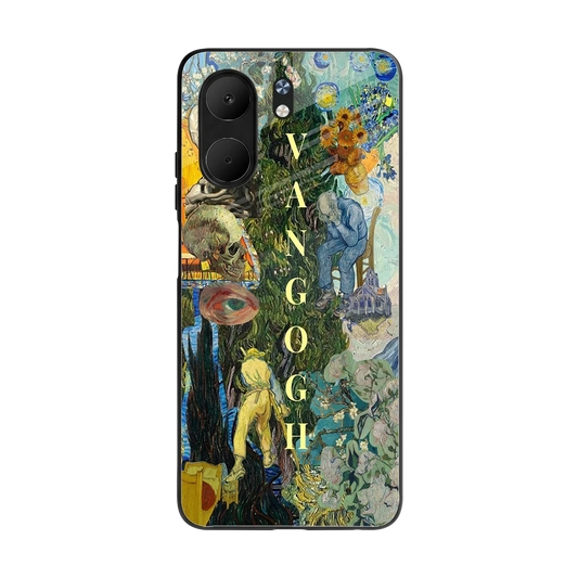 Van Gogh Collage back phone cover | glass case for oppo a5x 5g