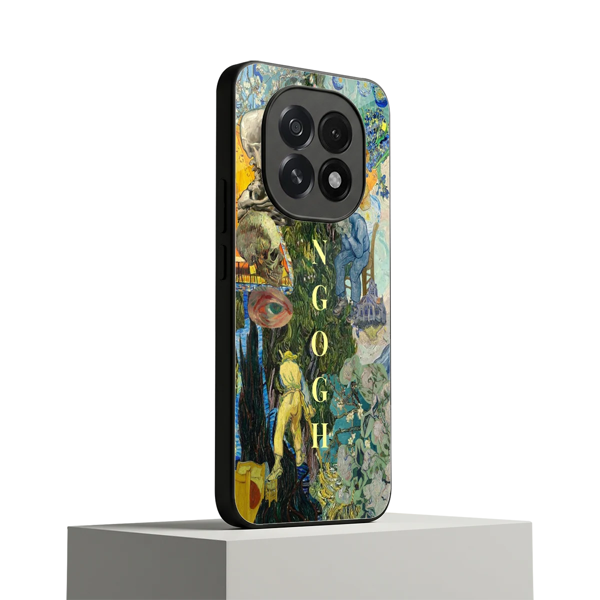 Van Gogh Collage oppo f29 5g mobile cover | shockproof glass phone case