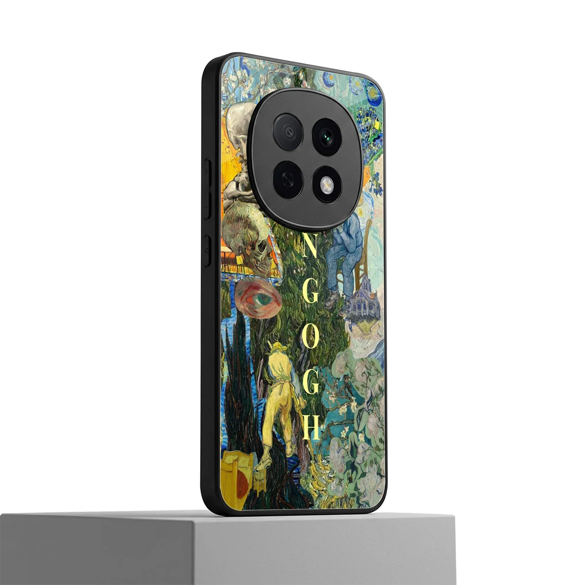 Van Gogh Collage oppo f29 pro 5g mobile cover | shockproof glass phone case