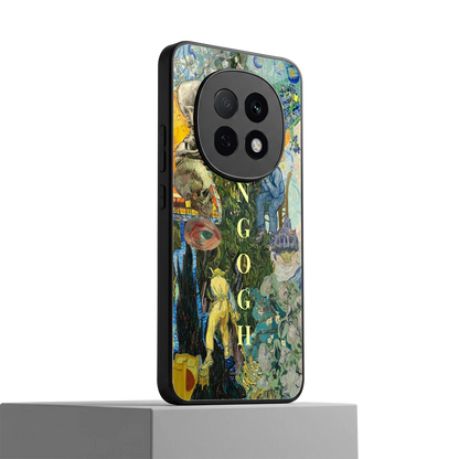 Van Gogh Collage oppo f29 pro 5g mobile cover | shockproof glass phone case