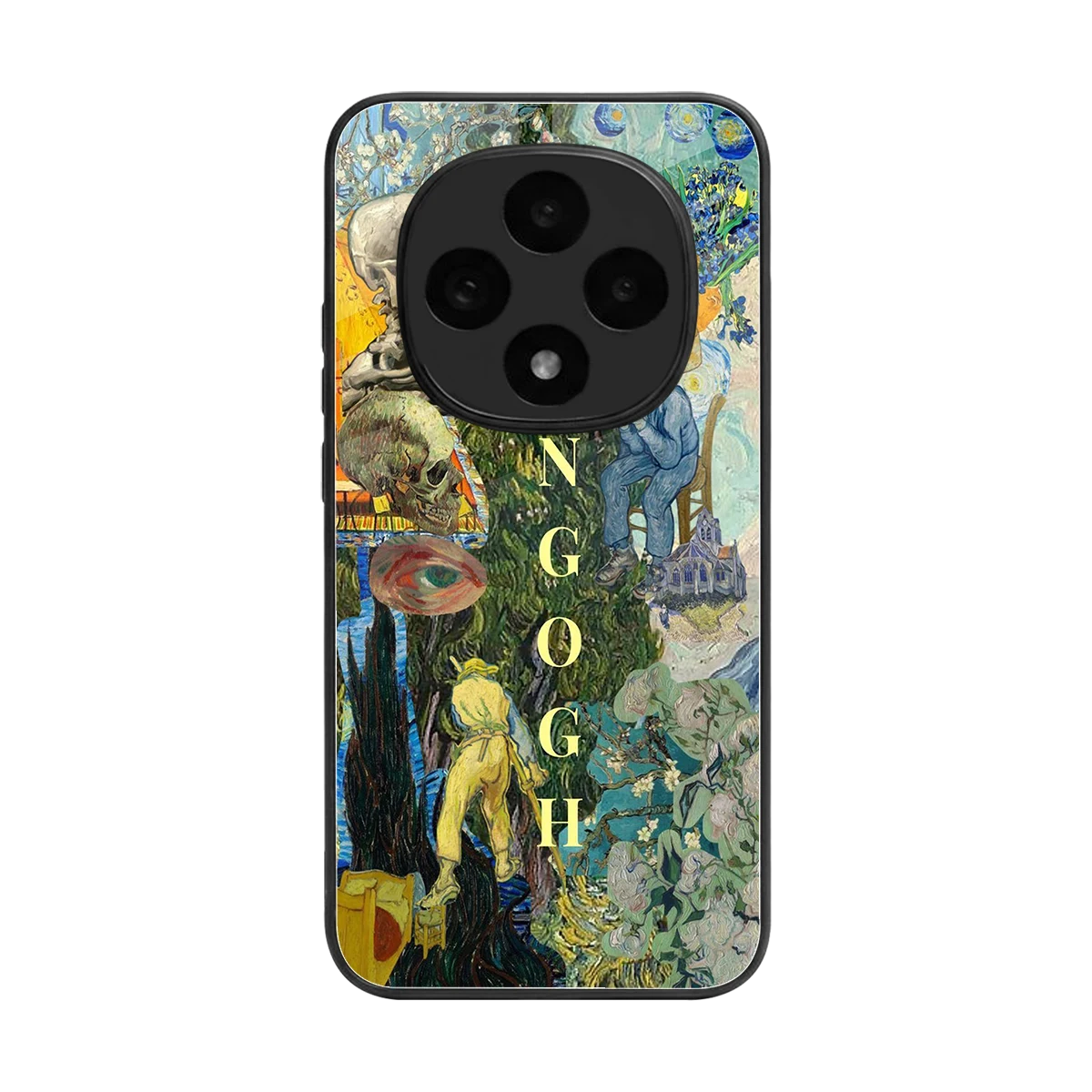 Van Gogh Collage back phone cover | glass case for oppo f31 pro 5g