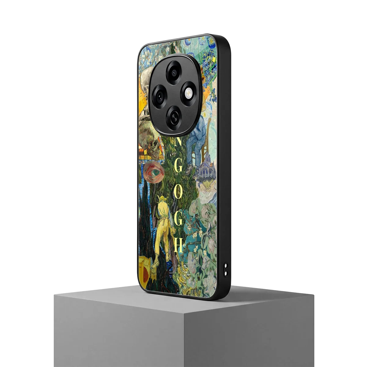 Van Gogh Collage oppo f31 pro 5g mobile cover | shockproof glass phone case