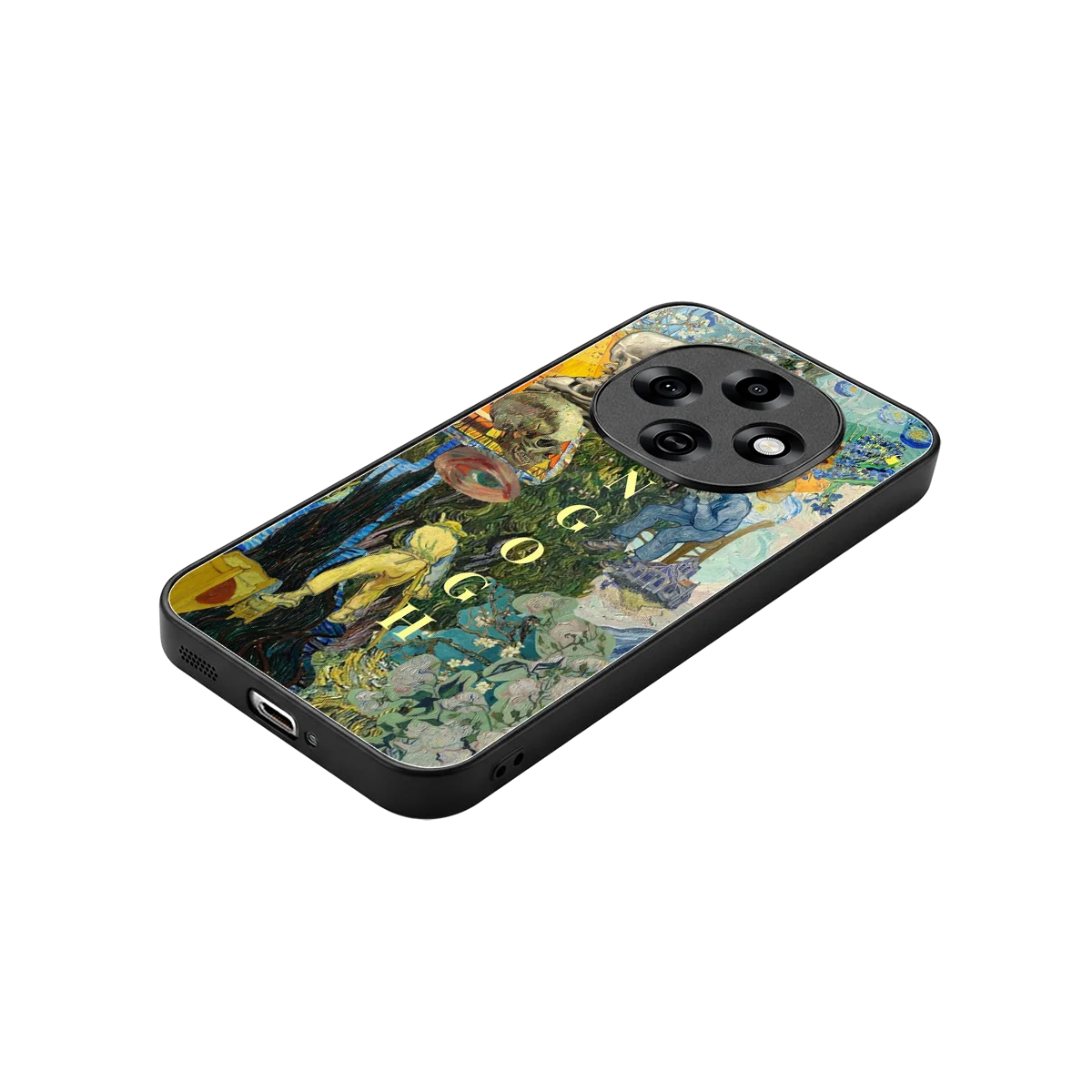 Van Gogh Collage stylish phone case for oppo f31 pro 5g | glossy glass and slim fit