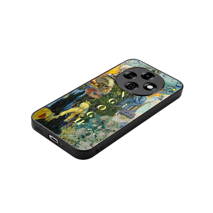 Van Gogh Collage stylish phone case for oppo f31 pro 5g | glossy glass and slim fit