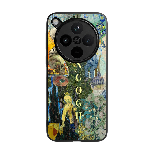 Van Gogh Collage back phone cover | glass case for oppo find x8