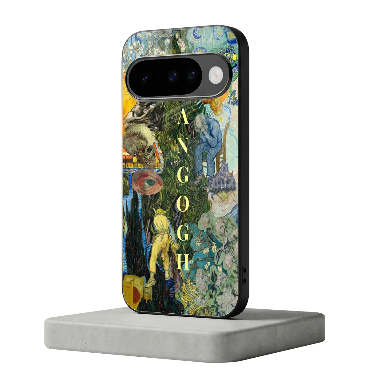 Van Gogh Collage google pixel 10 mobile cover | shockproof glass phone case