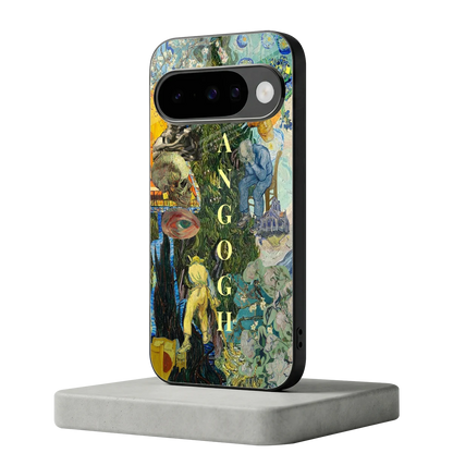 Van Gogh Collage google pixel 10 mobile cover | shockproof glass phone case