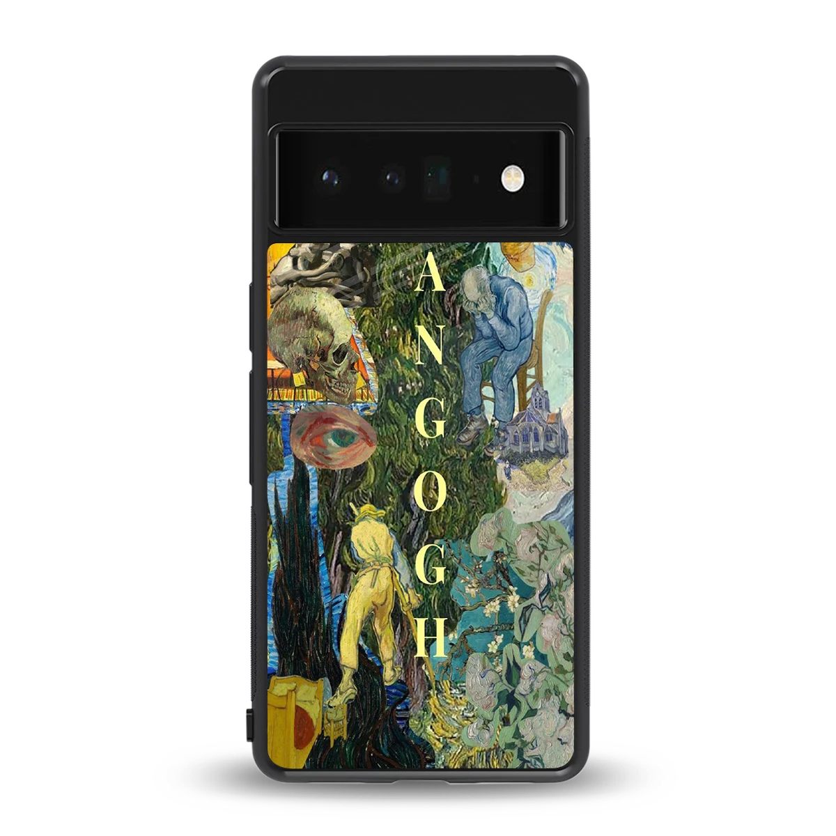 Van Gogh Collage back phone cover | glass case for google pixel 6 pro
