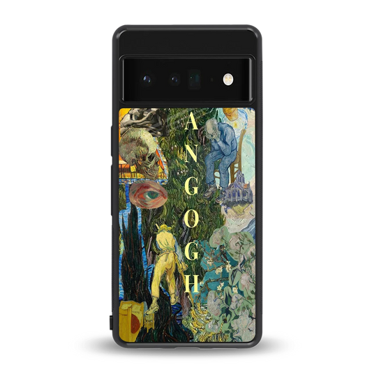 Van Gogh Collage back phone cover | glass case for google pixel 6 pro