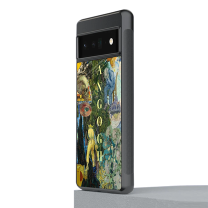 Van Gogh Collage stylish phone case for google pixel 6 pro | glossy glass and slim fit