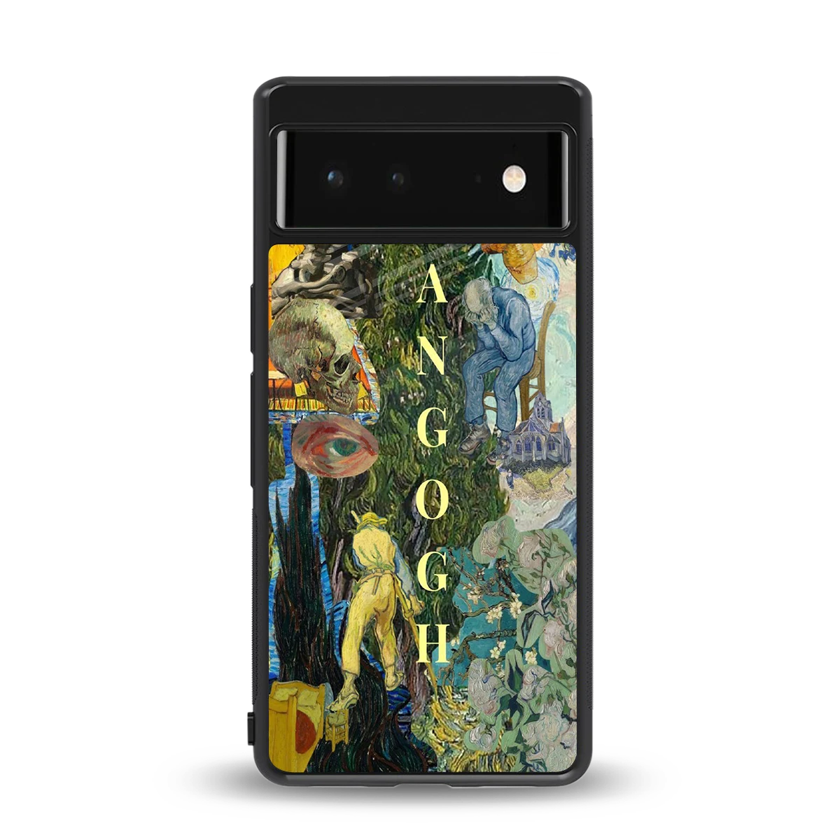 Van Gogh Collage back phone cover | glass case for google pixel 6a