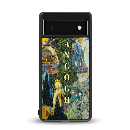 Van Gogh Collage back phone cover | glass case for google pixel 6a