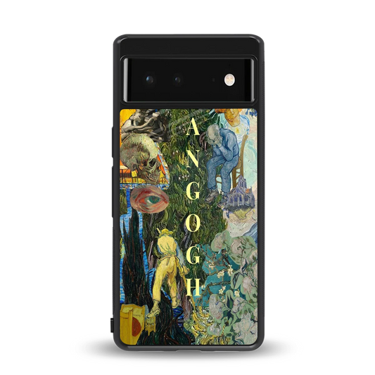 Van Gogh Collage back phone cover | glass case for google pixel 6a