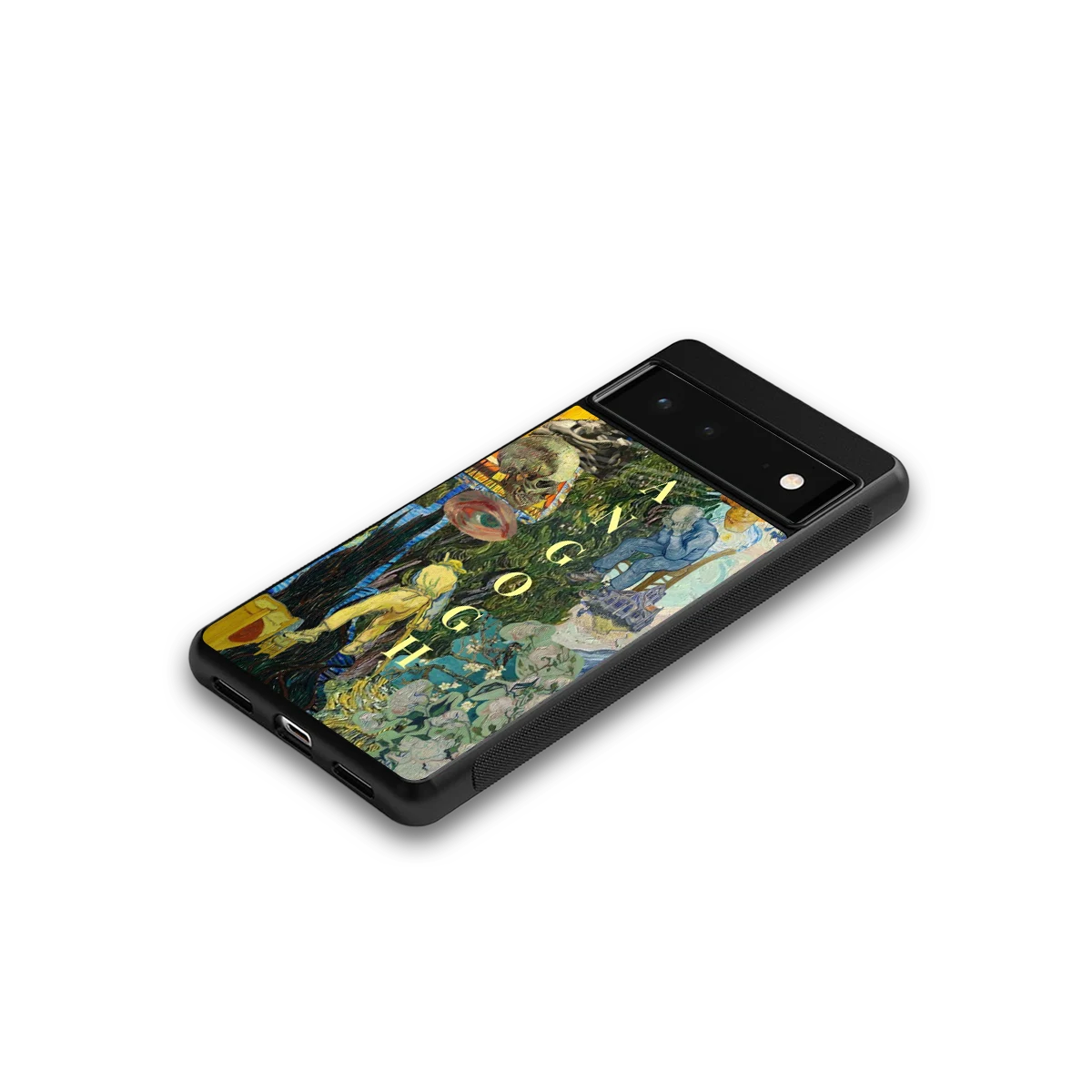 Van Gogh Collage google pixel 6a mobile cover | shockproof glass phone case