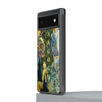 Van Gogh Collage stylish phone case for google pixel 6a | glossy glass and slim fit