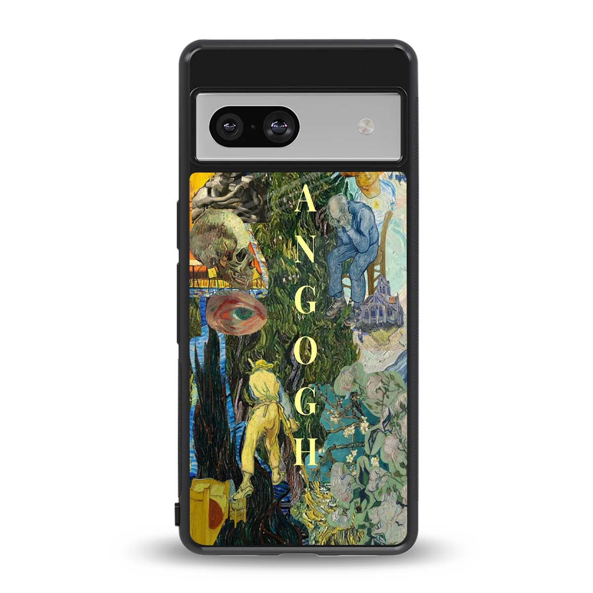 Van Gogh Collage back phone cover | glass case for google pixel 7a