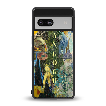 Van Gogh Collage back phone cover | glass case for google pixel 7a