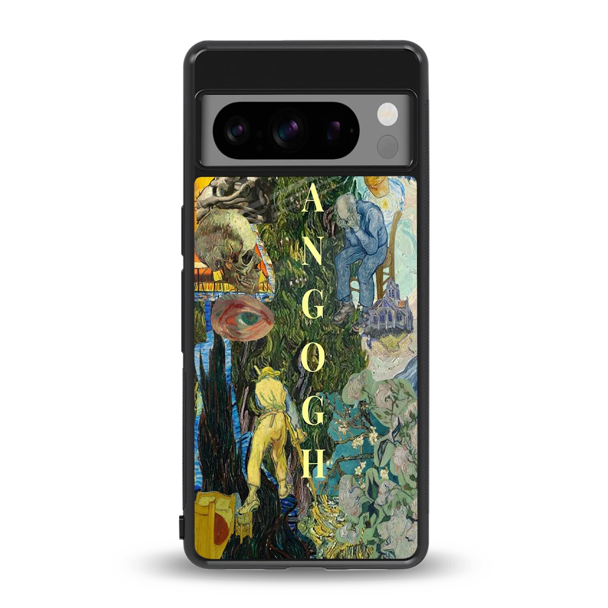 Van Gogh Collage back phone cover | glass case for google pixel 8 pro