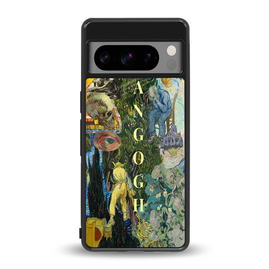 Van Gogh Collage back phone cover | glass case for google pixel 8 pro