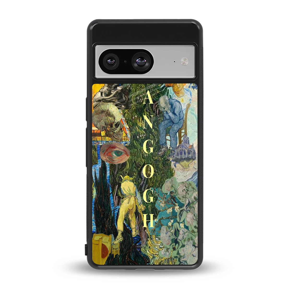 Van Gogh Collage back phone cover | glass case for google pixel 8