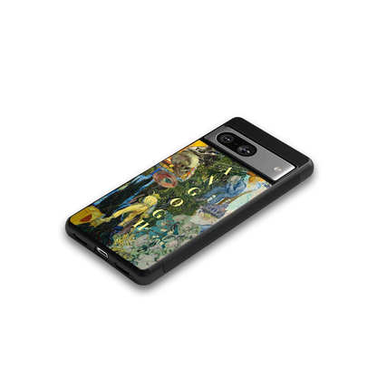 Van Gogh Collage google pixel 8 mobile cover | shockproof glass phone case