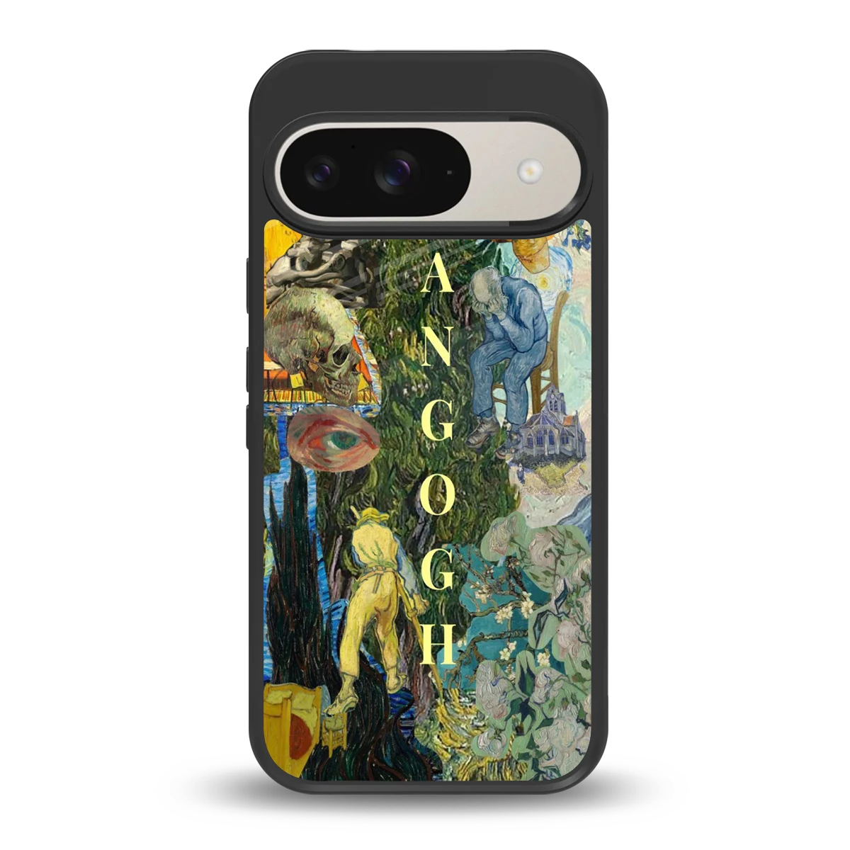 Van Gogh Collage back phone cover | glass case for google pixel 9