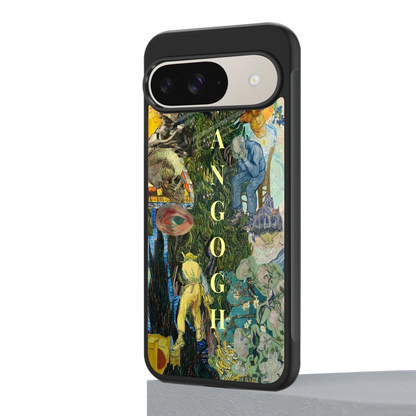 Van Gogh Collage google pixel 9 mobile cover | shockproof glass phone case