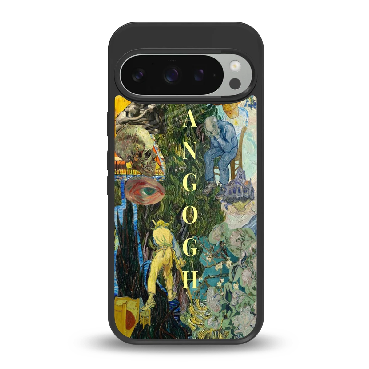 Van Gogh Collage back phone cover | glass case for google pixel 9 pro