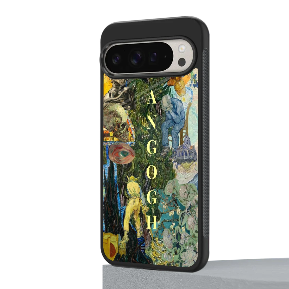 Van Gogh Collage google pixel 9 pro mobile cover | shockproof glass phone case