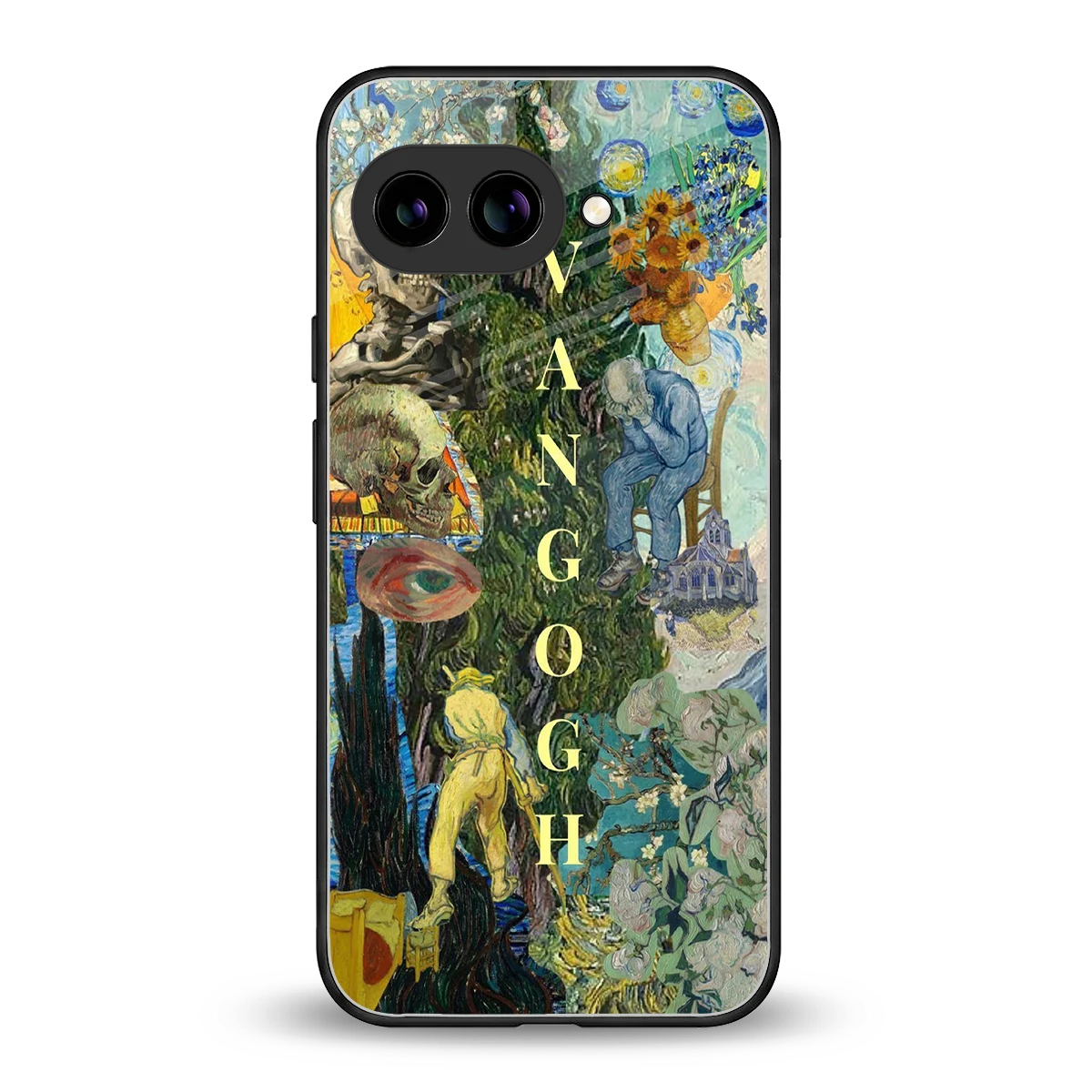Van Gogh Collage back phone cover | glass case for google pixel 10a