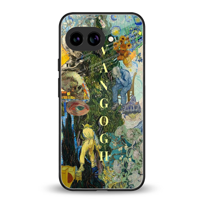 Van Gogh Collage back phone cover | glass case for google pixel 10a