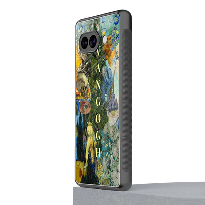 Van Gogh Collage google pixel 10a mobile cover | shockproof glass phone case