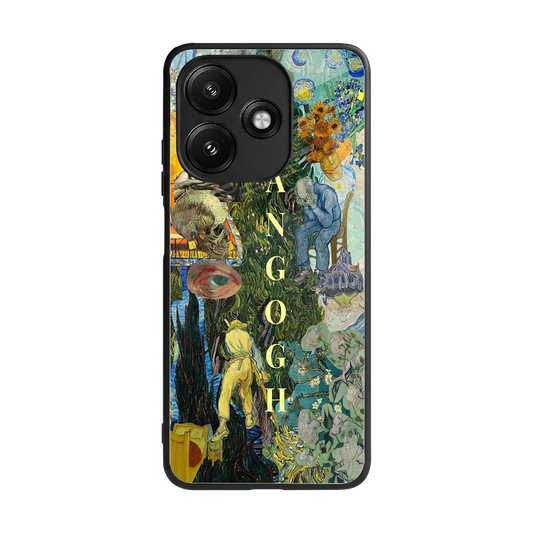 Van Gogh Collage back phone cover | glass case for redmi 12 5g