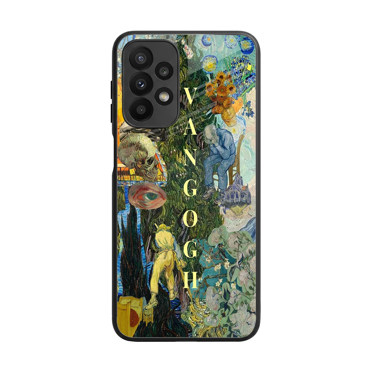 Van Gogh Collage back phone cover | glass case for samsung galaxy a23