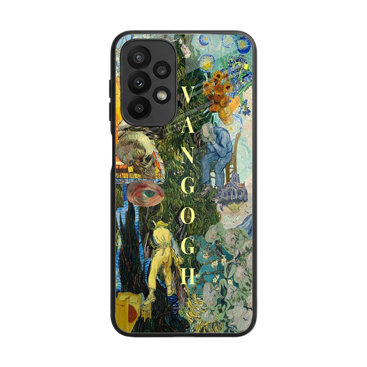 Van Gogh Collage back phone cover | glass case for samsung galaxy a23
