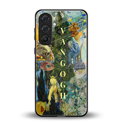 Van Gogh Collage back phone cover | glass case for samsung galaxy m35 5g